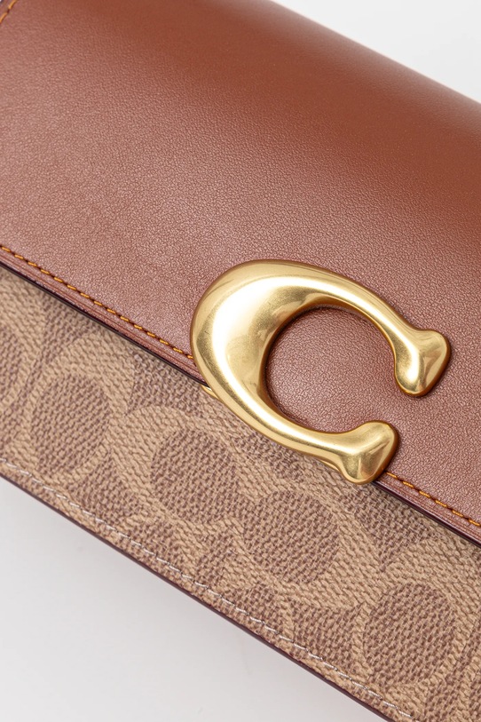 Кожена чанта Coach Zoe кафяв CAM19