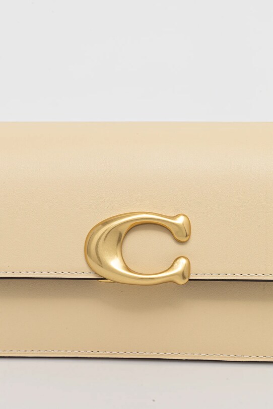 Kožená kabelka Coach Zoe žlutá CAM18