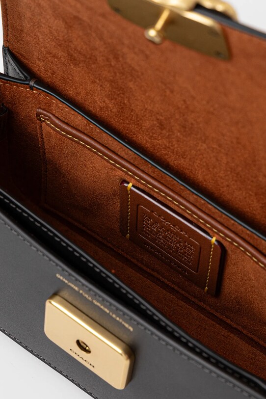 Кожаная сумочка Coach Zoe CAM18 чёрный