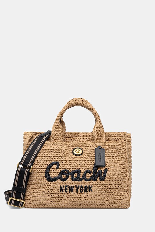 Coach torebka mieści A4 beżowy CAM71