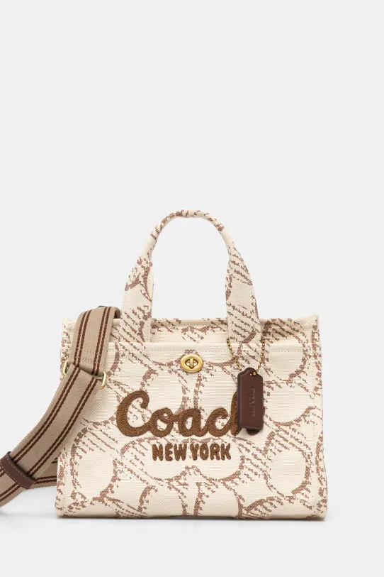 Coach borsetta stampa all-over beige CAM61