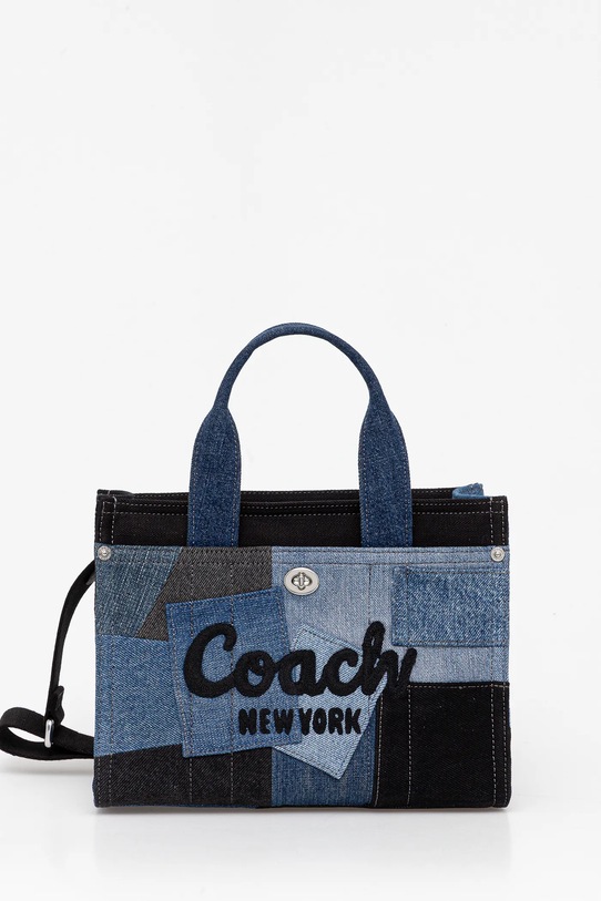 Coach geantă de blugi cu modele albastru CAM63