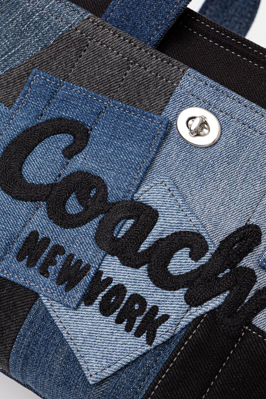Джинсовая сумка Coach голубой CAM63