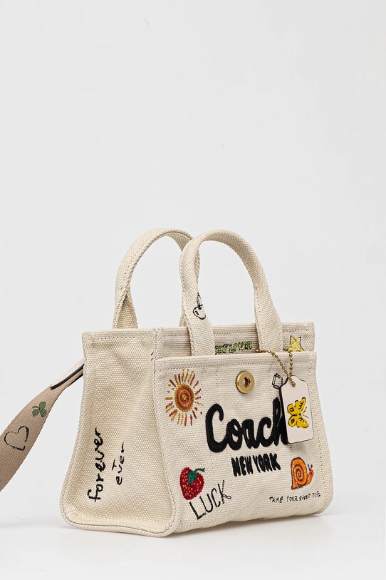 Чанта Coach CAN75 бежов SS25
