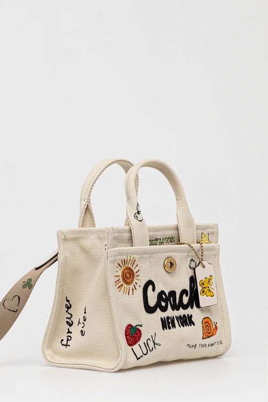 Kabelka Coach CAN75 béžová SS25