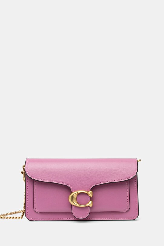 Coach geantă de piele Tabby uni violet CAN56