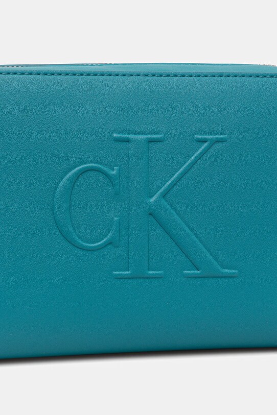 Kabelka Calvin Klein Jeans tyrkysová LV04K3036G
