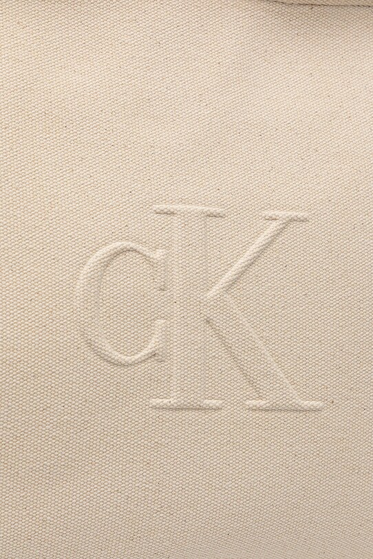 Бавовняна сумка Calvin Klein Jeans бежевий LV04K3098G