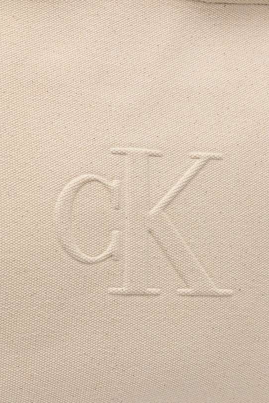 Calvin Klein Jeans borsa a mano in cotone beige LV04K3098G