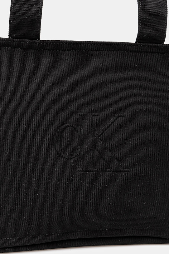 Calvin Klein Jeans torebka bawełniana czarny LV04K3098G