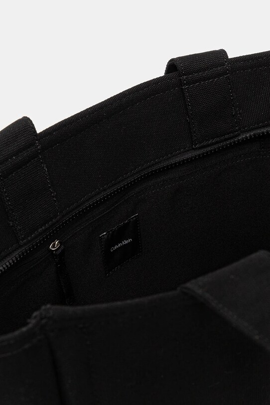 Calvin Klein Jeans geantă de bumbac LV04K3098G negru