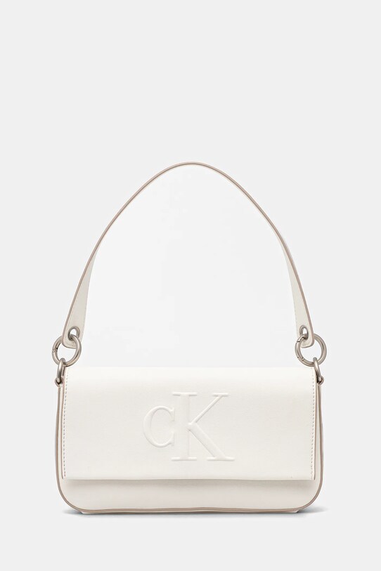 Calvin Klein Jeans torebka nie mieści A4 biały LV04K3148G