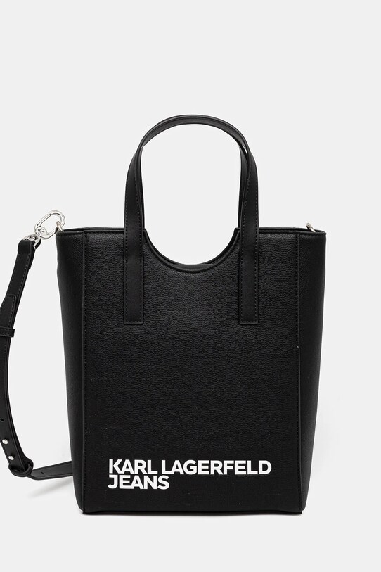Kabelka Karl Lagerfeld Jeans imitácia kože čierna A2W30146