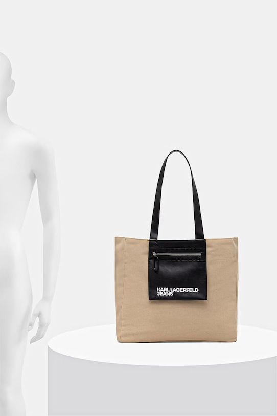 Karl Lagerfeld Jeans shopperka damska bawełniana A2W50004