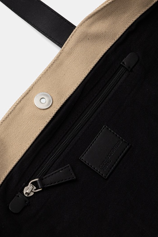 Karl Lagerfeld Jeans shopperka damska bawełniana A2W50004 beżowy