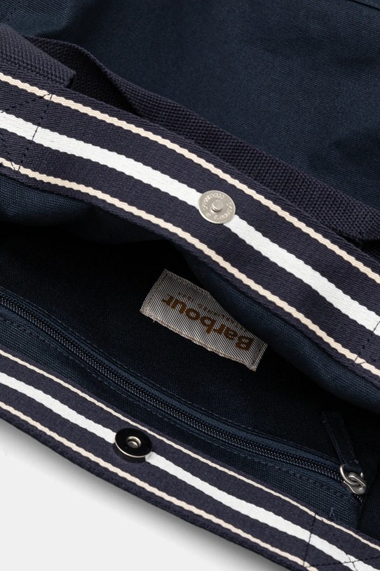 Βαμβακερή τσάντα Barbour σκούρο μπλε LBA0414NY91