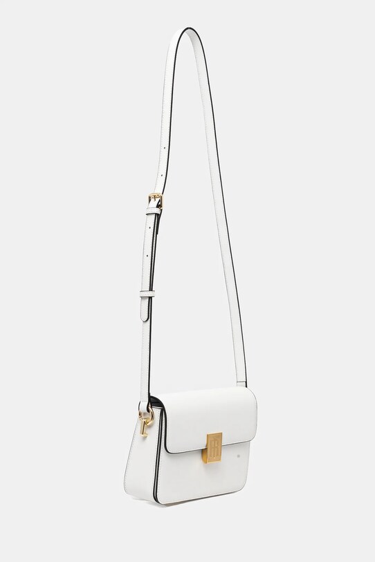 Kožená kabelka Fracomina FB25SB3006L41601 biela SS25