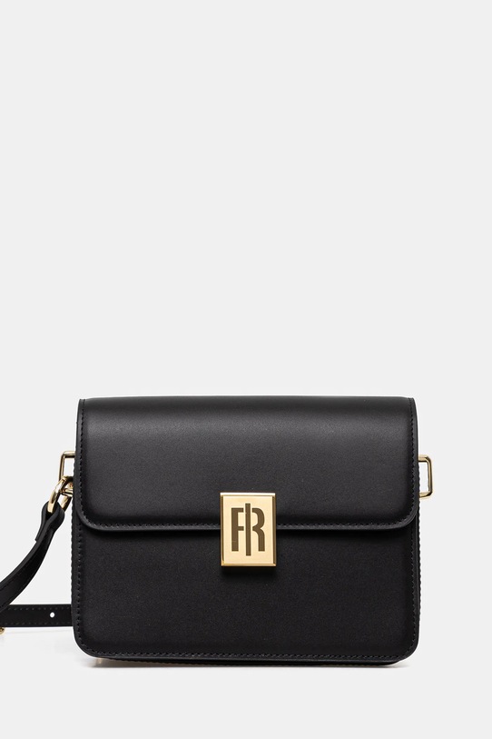 Fracomina borsa a mano in pelle pelle fiore nero FB25SB3006L41601