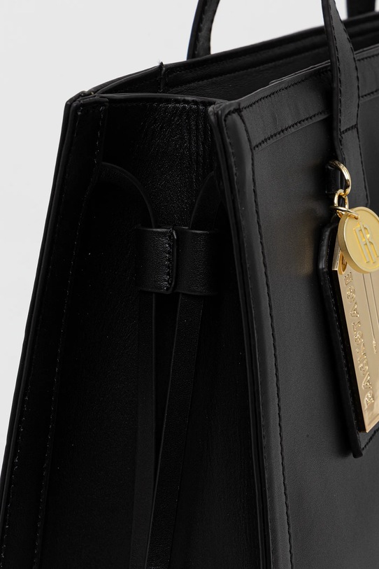 Kožená kabelka čierna FB25SBA001L41901