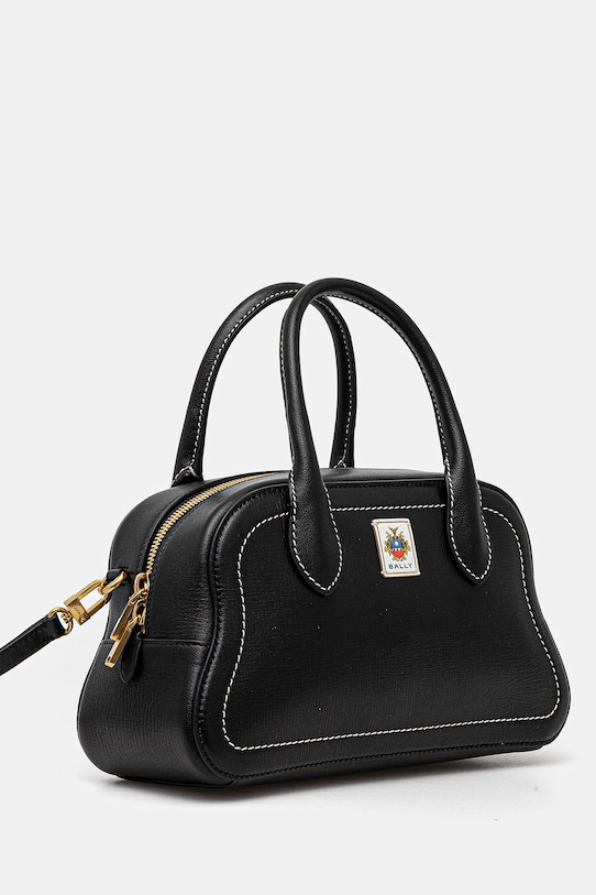 Δερμάτινη τσάντα Bally WAS02L μαύρο SS25