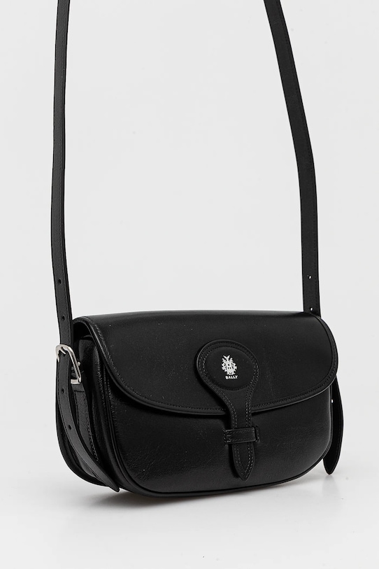 Kožená kabelka Bally WAS02Z černá SS25