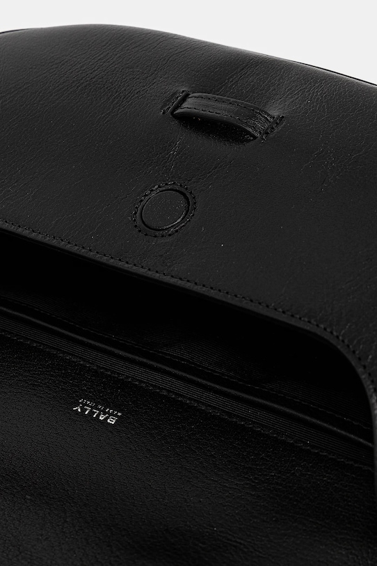 Kožená kabelka Bally WAS02Z černá