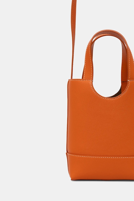 Doplňky Kožená kabelka Bally WAE069 oranžová