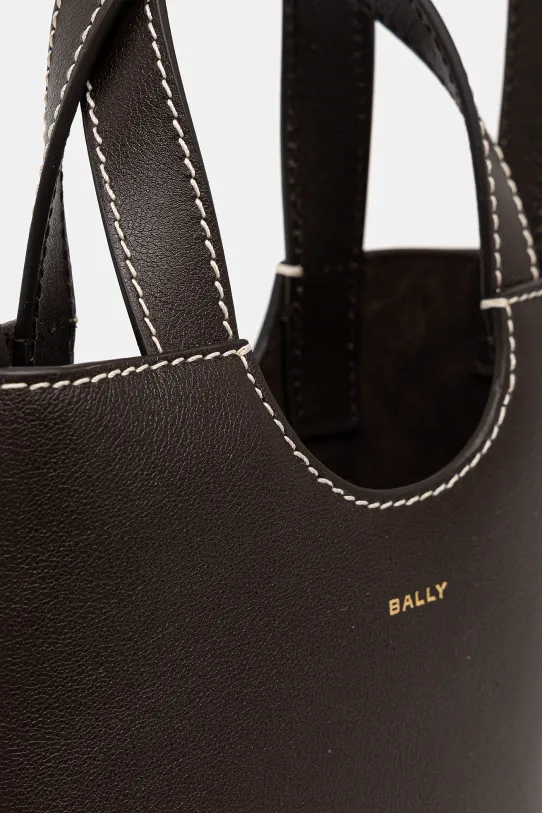 Bally torebka skórzana brązowy WAE069