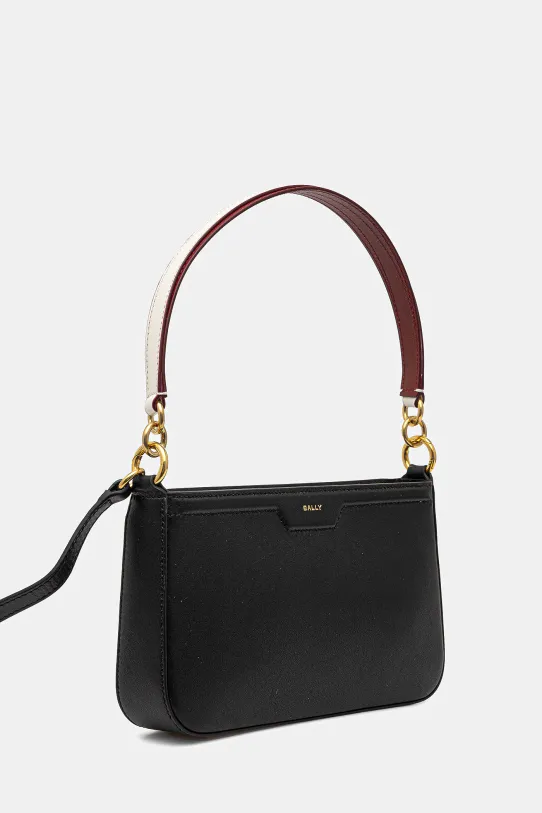 Kožená kabelka Bally WAM03V čierna SS25