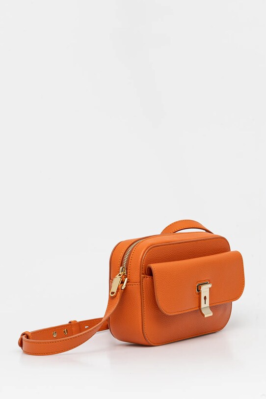 Δερμάτινη τσάντα Bally WAC03U πορτοκαλί SS25