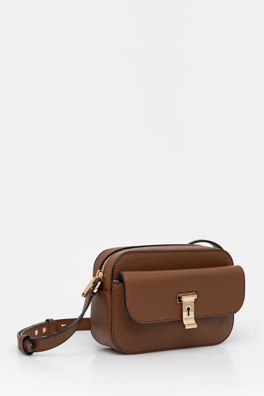 Bally poseta de piele WAC03U maro SS25