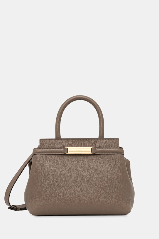 Τσάντα Bally λείο δέρμα μπεζ WAH02F