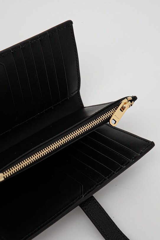 Δερμάτινο πορτοφόλι Bally WLW02H μαύρο SS25