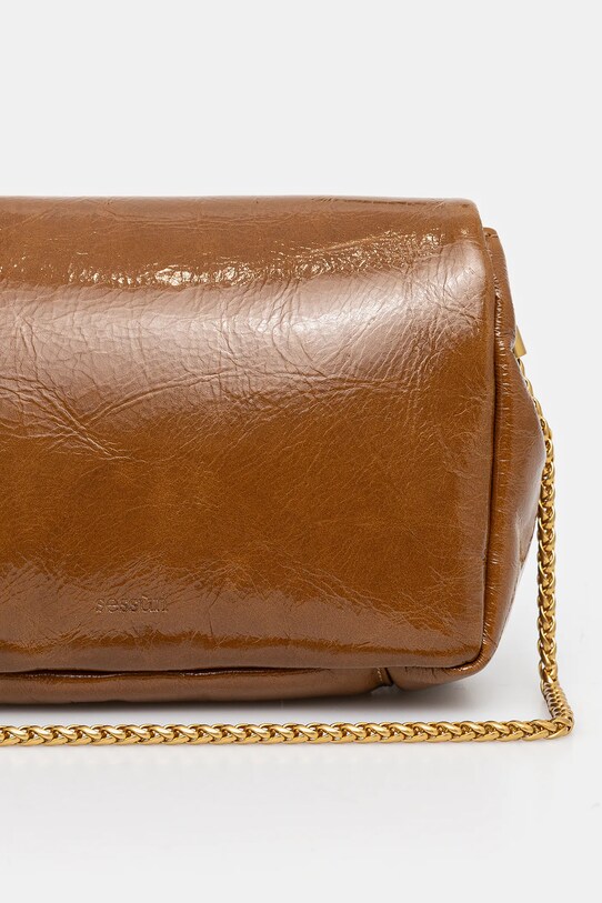 Аксесоари Кожена чанта Sessun 25202001SS кафяв