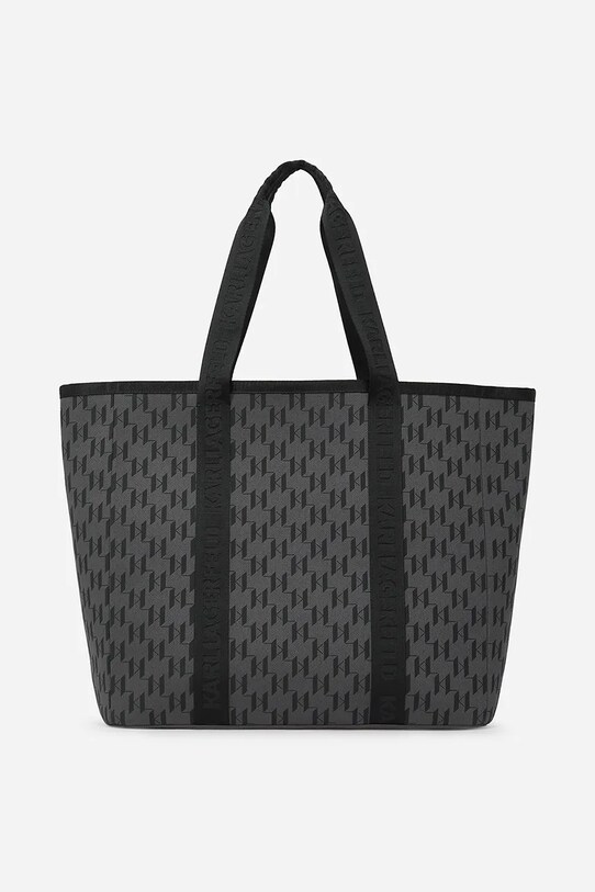 Karl Lagerfeld torebka bawełniana mieści A4 czarny A2M50016