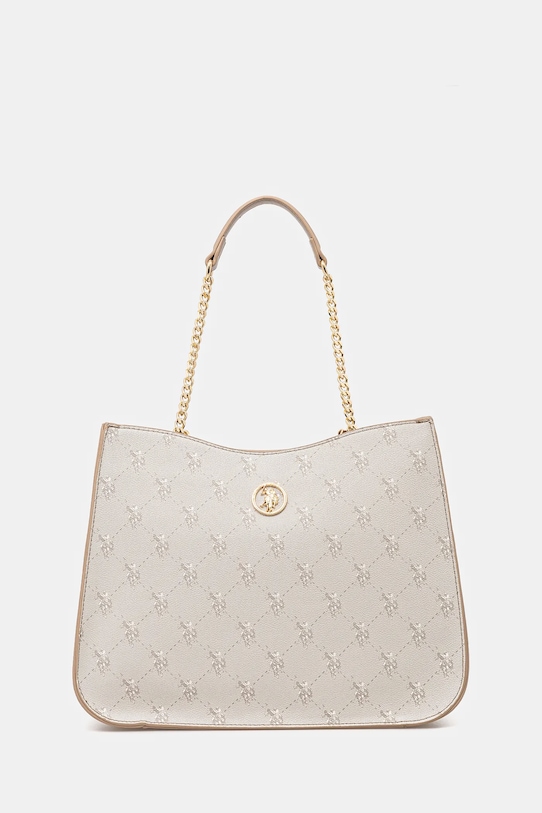 Kabelka U.S. Polo Assn. HAMPTON vzorovaný béžová BIUHD6233WVP