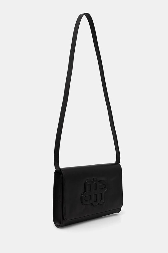 Kožená kabelka MUNTHE FONCHO 251192325153 černá SS25