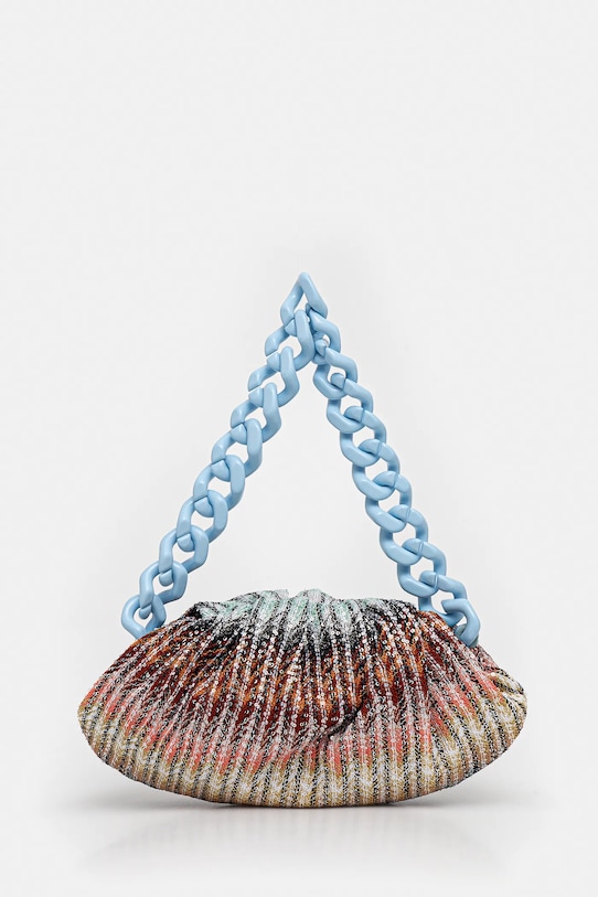 Missoni torebka Pouch Medium skóra licowa niebieski MI10063F.080