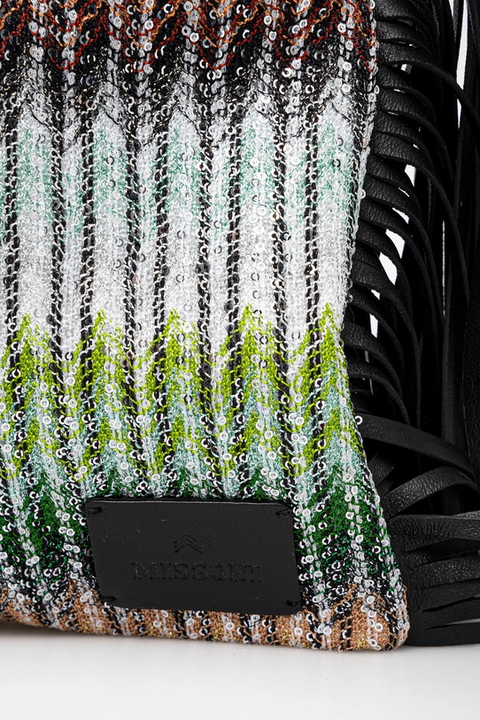 Missoni poseta Clutch Fringes negru MI10064F.080