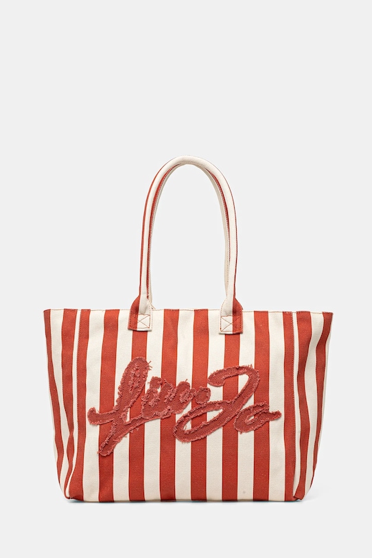 Bavlněná kabelka Liu Jo hladký béžová VA5208.T6948