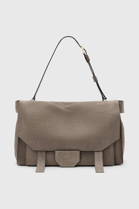 Kožna torba AllSaints URSA Planet friendly smeđa W036XC