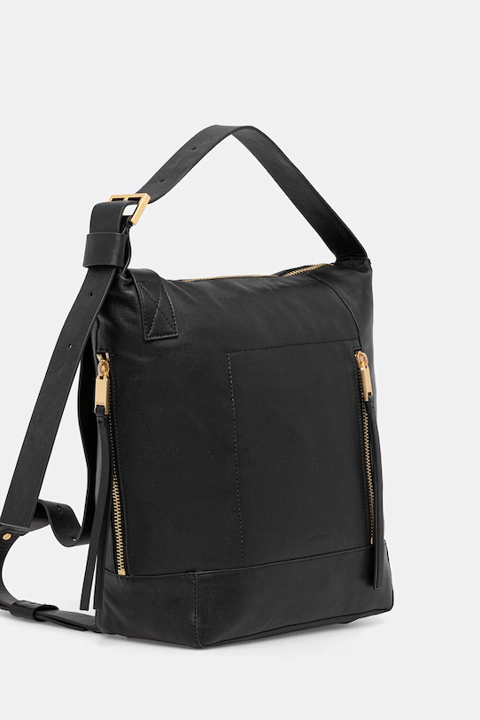 AllSaints poseta de piele ALBA W246XC negru SS25