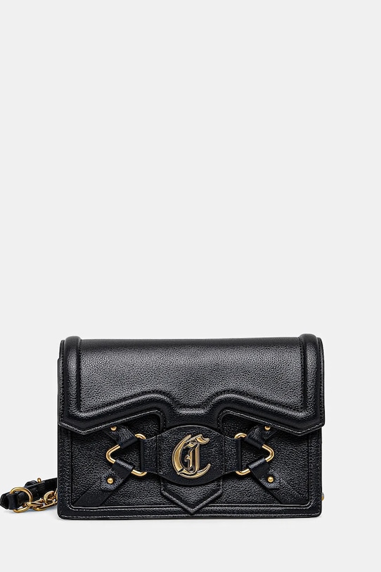 Τσάντα Just Cavalli απομίμηση λείου δέρματος μαύρο 78RA4BL3.ZSB22