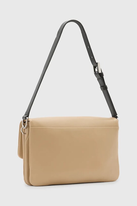 Аксесуари Шкіряна сумочка AllSaints ONDINE W094XC бежевий