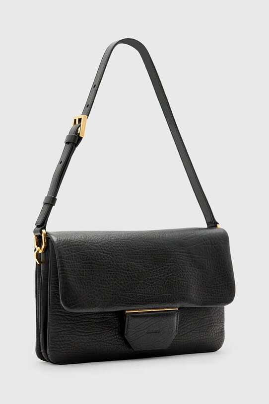 Шкіряна сумочка AllSaints ONDINE W113XC чорний SS25