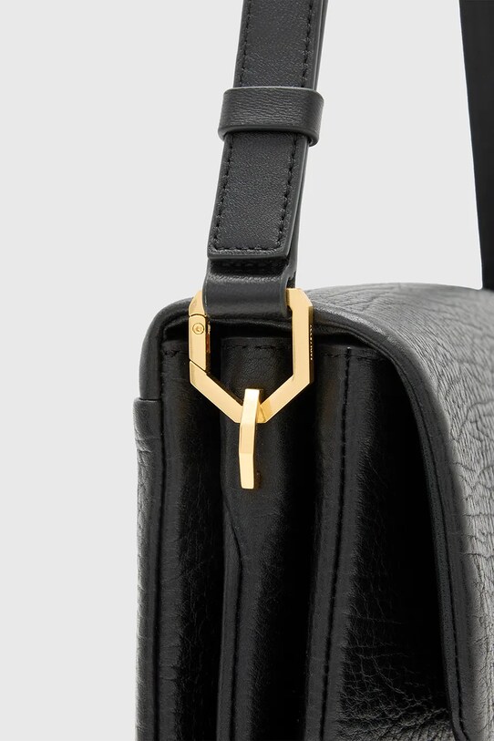 Шкіряна сумочка AllSaints ONDINE W113XC чорний
