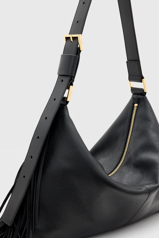 Шкіряна сумочка AllSaints EDBURY W121XC чорний