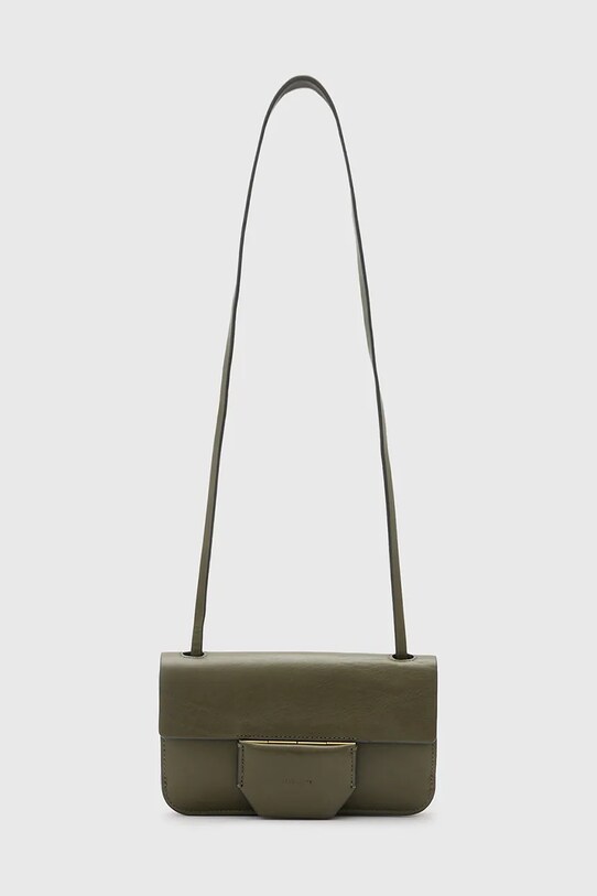 Кожаная сумочка AllSaints ANN кожа зелёный W122XC