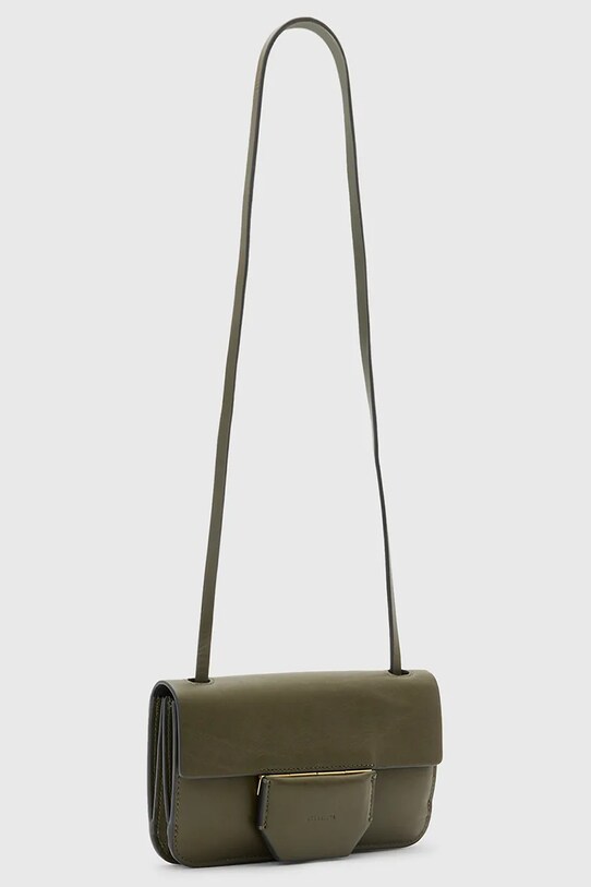 Кожаная сумочка AllSaints ANN W122XC зелёный SS25