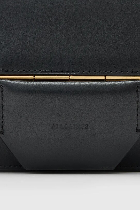 Kožna torba AllSaints ANN W122XC crna